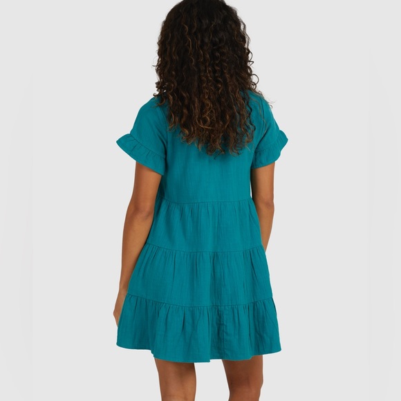 Billabong Flutter Sleeve Mini Dress - Picture 3 of 4